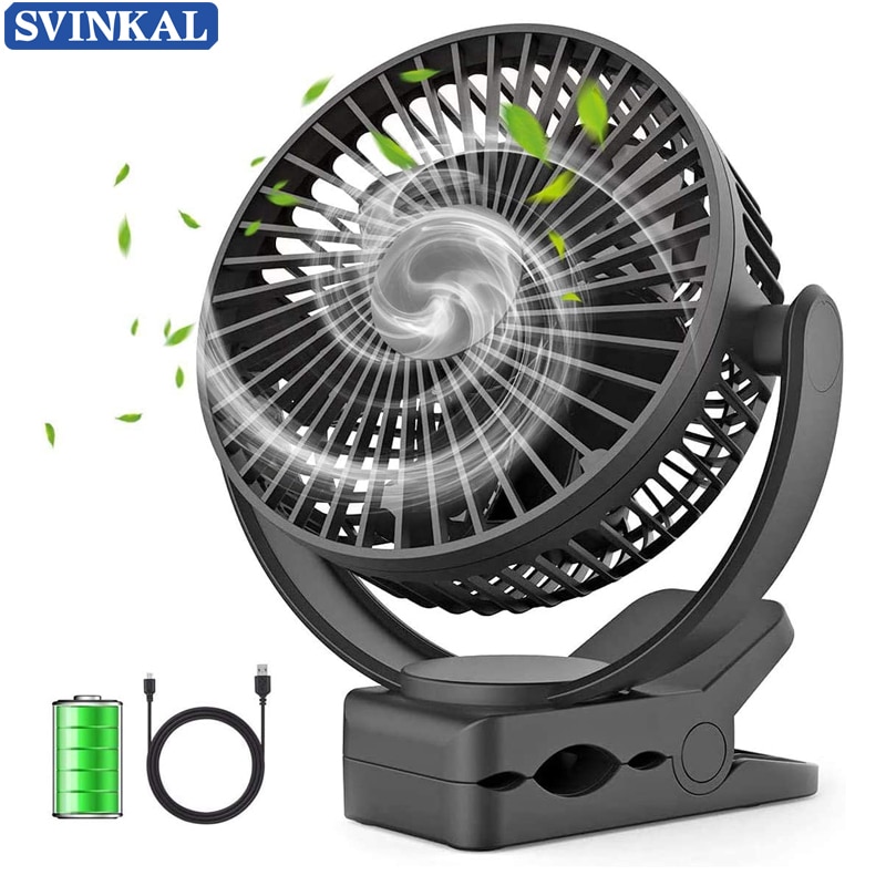 ATEnge Portable Air Conditioner Camping Fan,Air Cooler For Room,Ceiling Wireless Pedestal Ventilador,Fan Clip 5v for stroller,pc